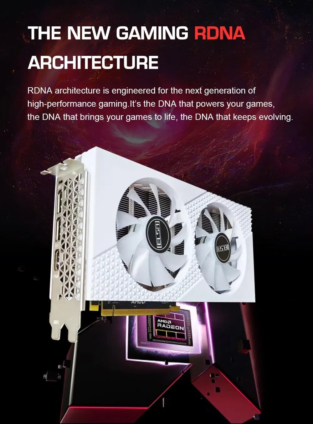 Elsa AMD RX 580 8GB GDDR5 256-bit GPU White RGB Desktop